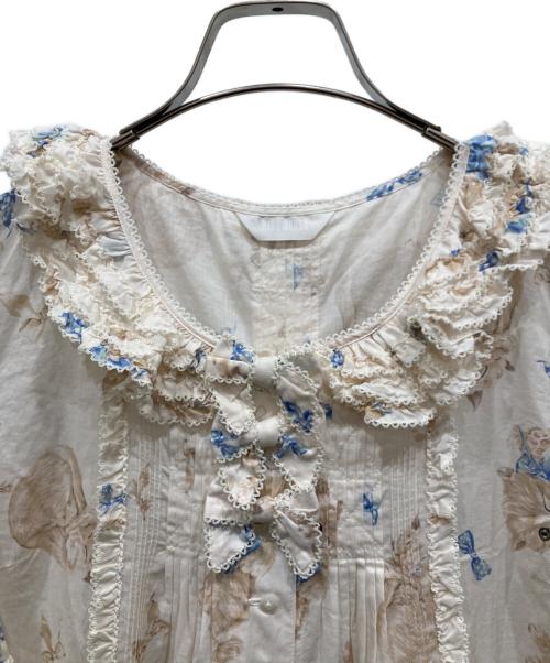 PINK HOUSE（ピンクハウス）PINK HOUSE (ピンクハウス) ネコプリントワンピース ベージュ サイズ:SIZE Freeの古着・服飾アイテム