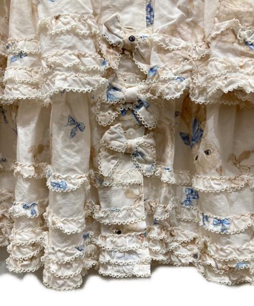 PINK HOUSE（ピンクハウス）PINK HOUSE (ピンクハウス) ネコプリントワンピース ベージュ サイズ:SIZE Freeの古着・服飾アイテム