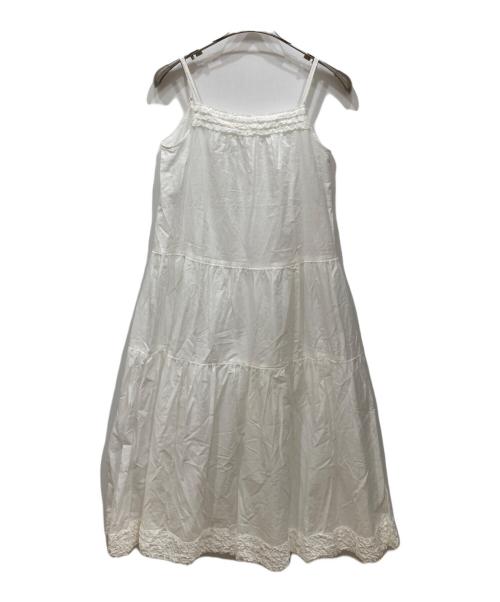 PINK HOUSE（ピンクハウス）PINK HOUSE (ピンクハウス) ローンキャミソールワンピース アイボリー サイズ:SIZE Freeの古着・服飾アイテム