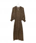 Couture d'adamクチュールドアダム）の古着「ペイズリープリント ワンピース」｜ブラウン