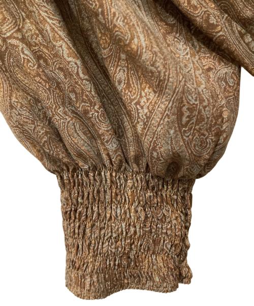 Couture d'adam（クチュールドアダム）COUTURE D'ADAM (クチュールドアダム) ペイズリープリント ワンピース ブラウン サイズ:SIZE Freeの古着・服飾アイテム