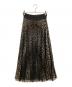 LOYD FORD（ロイド フォード）の古着「LEOPERD プリーツスカート」｜ブラウン×ブラック