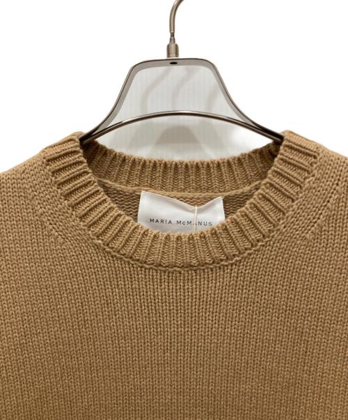 MARIA MCMANUS（マリアマクマナス）MARIA McMANUS (マリアマクマナス) CASHMERE BLEND COZY CREWNECK ベージュ サイズ:SIZE 36の古着・服飾アイテム