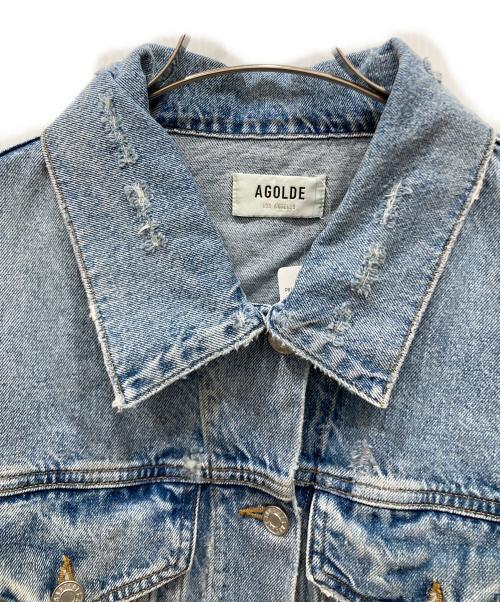 AGOLDE（エーゴールドイー）AGOLDE (エーゴールドイー) MARTIKA IN FRAYジャケット インディゴ サイズ:SIZE 46の古着・服飾アイテム