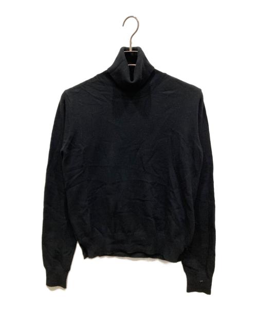 Maison Margiela（メゾンマルジェラ）Maison Margiela (メゾンマルジェラ) エルボーパッチタートルネックニット ブラック サイズ:Mの古着・服飾アイテム