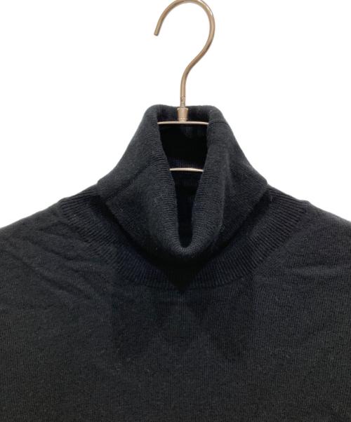 Maison Margiela（メゾンマルジェラ）Maison Margiela (メゾンマルジェラ) エルボーパッチタートルネックニット ブラック サイズ:Mの古着・服飾アイテム