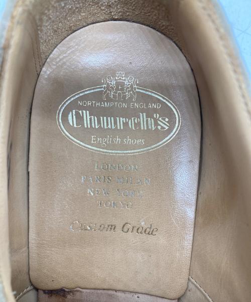 CHURCH'S（チャーチ）CHURCH'S (チャーチ) ダブルモンクストラップウイングチップシューズ　kelby ベージュ サイズ:SIZE 8の古着・服飾アイテム