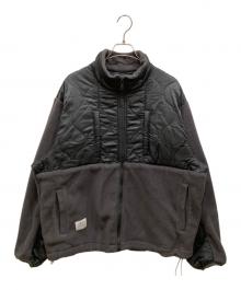 LIBERE（リベーレ）の古着「フリースコンビハイネックブルゾン」｜グレー