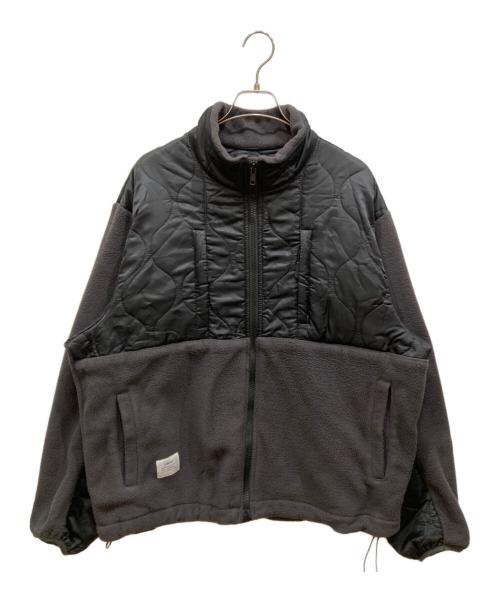 LIBERE（リベーレ）LIBERE (リベーレ) フリースコンビハイネックブルゾン グレー サイズ:Mの古着・服飾アイテム