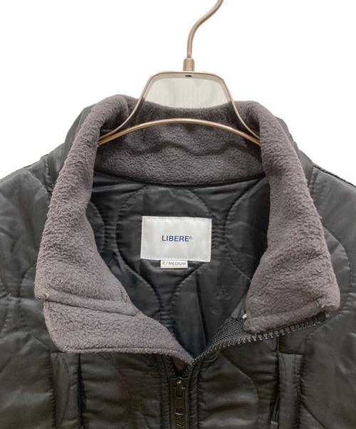 LIBERE（リベーレ）LIBERE (リベーレ) フリースコンビハイネックブルゾン グレー サイズ:Mの古着・服飾アイテム