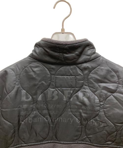 LIBERE（リベーレ）LIBERE (リベーレ) フリースコンビハイネックブルゾン グレー サイズ:Mの古着・服飾アイテム