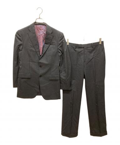 バーバリーブラックレーベル　メンズスーツ　 サイズL ブラック　クリーニング済み 中古・古着通販】BURBERRY BLACK LABEL (バーバリーブラックレーベル