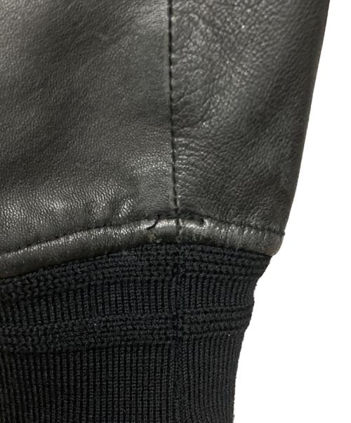 ESTNATION（エストネーション）ESTNATION (エストネーション) フーデットレザーブルゾン ブラック サイズ:SIZE Sの古着・服飾アイテム