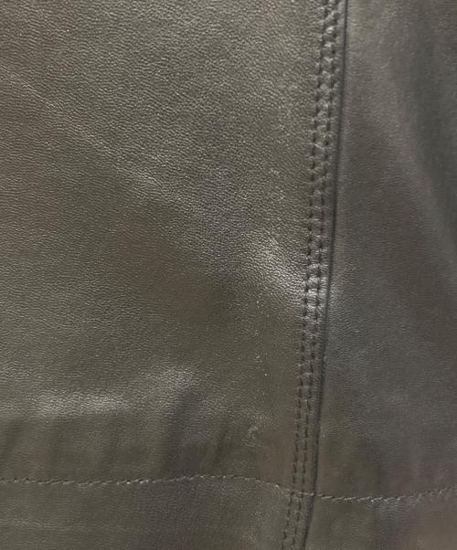 ESTNATION（エストネーション）ESTNATION (エストネーション) フーデットレザーブルゾン ブラック サイズ:SIZE Sの古着・服飾アイテム