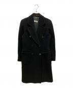 missoniミッソーニ）の古着「ダブルチェスターコート」｜ブラック