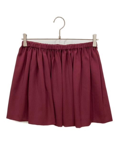 MIU MIU（ミュウミュウ）MIU MIU (ミュウミュウ) ミニスカート レッド サイズ:SIZE 40の古着・服飾アイテム