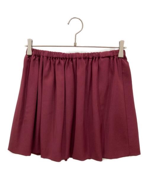 MIU MIU（ミュウミュウ）MIU MIU (ミュウミュウ) ミニスカート レッド サイズ:SIZE 40の古着・服飾アイテム