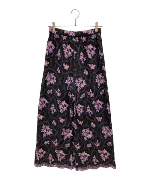 GRACE CONTINENTAL（（グレースコンチネンタル）GRACE CONTINENTAL (（グレースコンチネンタル) 総柄パンツ ブラック サイズ:SIZE 36の古着・服飾アイテム