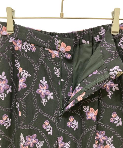 GRACE CONTINENTAL（（グレースコンチネンタル）GRACE CONTINENTAL (（グレースコンチネンタル) 総柄パンツ ブラック サイズ:SIZE 36の古着・服飾アイテム