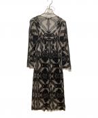 Max Mara WEEK END LINEマックスマーラ ウイークエンドライン）の古着「総柄ワンピース」｜ブラック