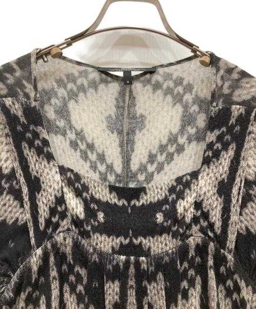Max Mara WEEK END LINE（マックスマーラ ウイークエンドライン）MAX MARA WEEK END LINE (マックスマーラ ウイークエンドライン) 総柄ワンピース ブラック サイズ:Ⅿの古着・服飾アイテム