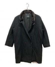 MAX&Co.（マックスアンドコー）の古着「ファー付コート」｜ブラック