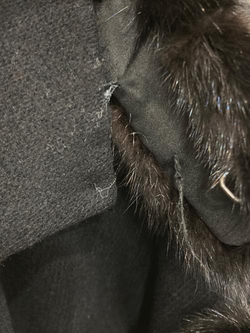 MAX&Co.（マックスアンドコー）MAX&Co. (マックスアンドコー) ファー付コート ブラック サイズ:SIZE 38の古着・服飾アイテム