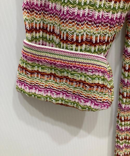 missoni sports（ミッソーニスポーツ）MISSONI SPORTS (ミッソーニスポーツ) 総柄カーディガン マルチカラー サイズ:不明の古着・服飾アイテム