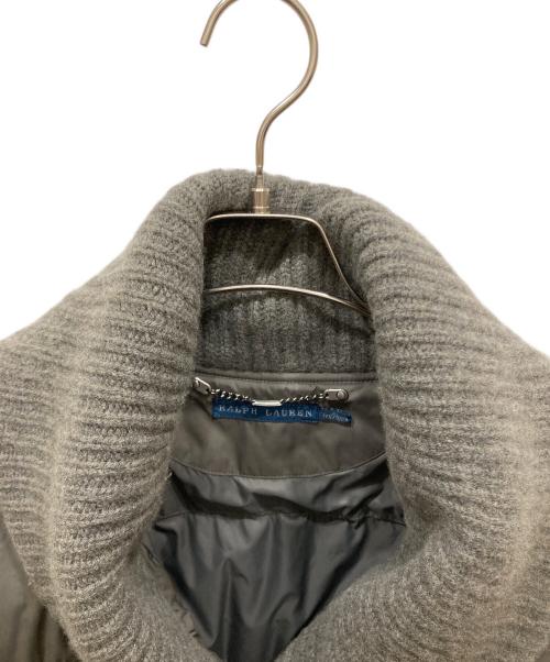 RALPH LAUREN（ラルフローレン）RALPH LAUREN (ラルフローレン) ショールカラーカシミヤ混ダウンコート グレー サイズ:ＸＬの古着・服飾アイテム