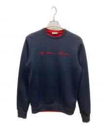 Christian Dior（クリスチャン ディオール）の古着「エンブロイダリー 刺繍 スウェット」｜ネイビー