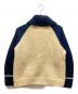 KANATA (カナタ) ナンバリングウールニットジャケット ベージュ×ブルー サイズ:-：10000円