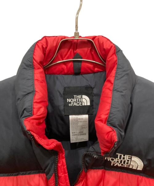 THE NORTH FACE（ザ ノース フェイス）THE NORTH FACE (ザ ノース フェイス) ヌプシダウンジャケット レッド×ブラック サイズ:Ⅼの古着・服飾アイテム
