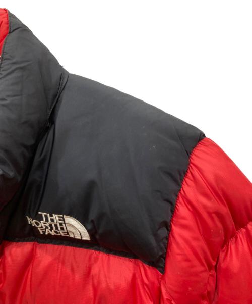 THE NORTH FACE（ザ ノース フェイス）THE NORTH FACE (ザ ノース フェイス) ヌプシダウンジャケット レッド×ブラック サイズ:Ⅼの古着・服飾アイテム