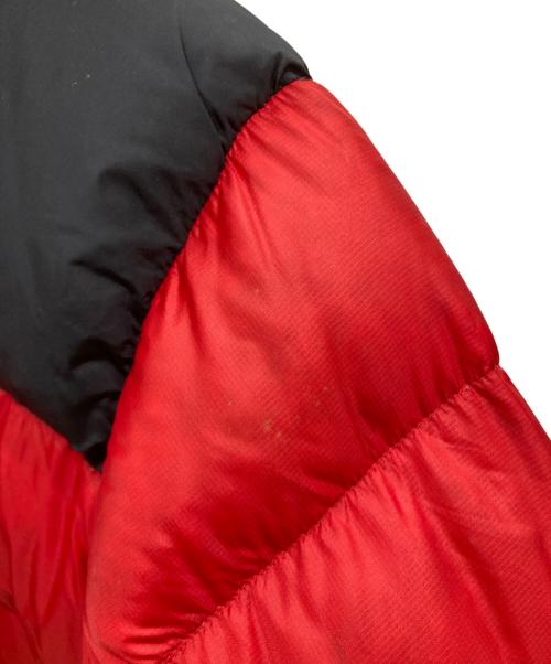 THE NORTH FACE（ザ ノース フェイス）THE NORTH FACE (ザ ノース フェイス) ヌプシダウンジャケット レッド×ブラック サイズ:Ⅼの古着・服飾アイテム