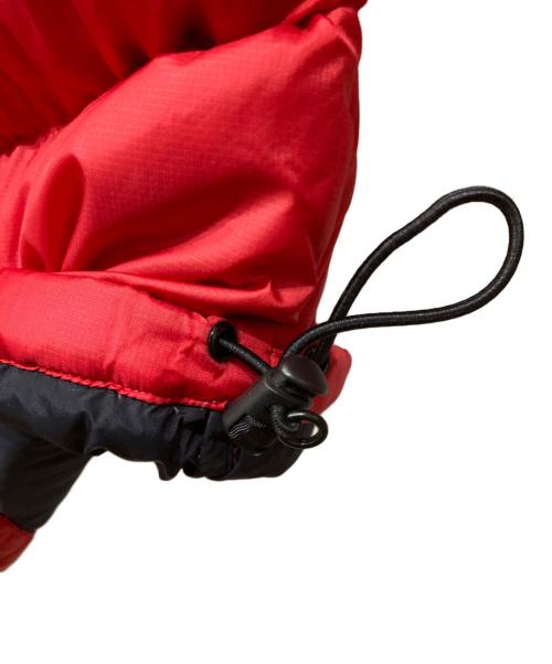 THE NORTH FACE（ザ ノース フェイス）THE NORTH FACE (ザ ノース フェイス) ヌプシダウンジャケット レッド×ブラック サイズ:Ⅼの古着・服飾アイテム