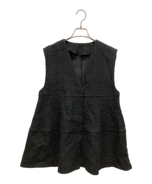 anana（アナナ）ANANA (アナナ) ラメシャギーツイード ブラック サイズ:SIZE Freeの古着・服飾アイテム