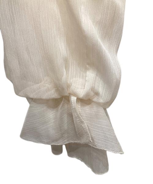 Lily Brown（リリーブラウン）Lily Brown (リリーブラウン) ドレープボウタイシフォンブラウス ホワイト サイズ:不明の古着・服飾アイテム