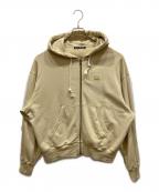 Acne studiosアクネ ストゥディオス）の古着「Hooded zip sweater」｜イエロー