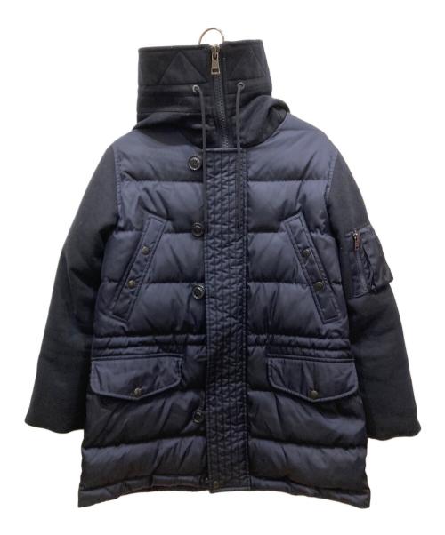 MONCLER（モンクレール）MONCLER (モンクレール) MONTEMART 切替ダウンジャケット ネイビー サイズ:SIZE 0の古着・服飾アイテム