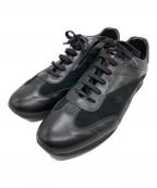 LOUIS VUITTONルイ ヴィトン）の古着「モノグラム スエード レザー スニーカー」｜ブラック