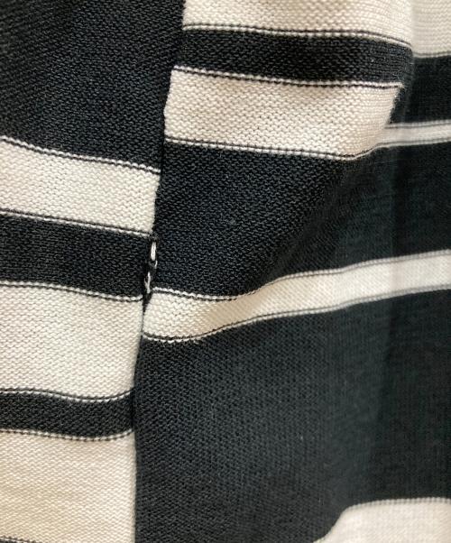 DIESEL（ディーゼル）DIESEL (ディーゼル) デザインボーダーニット ホワイト×ブラック サイズ:SIZE Mの古着・服飾アイテム