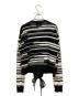 DIESEL (ディーゼル) デザインボーダーニット ホワイト×ブラック サイズ:SIZE M：6000円