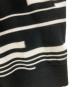 中古・古着 DIESEL (ディーゼル) デザインボーダーニット ホワイト×ブラック サイズ:SIZE M：6000円