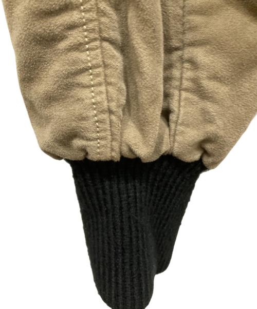 DIESEL（ディーゼル）DIESEL (ディーゼル) ジッパーデザイン キルティングブルゾン カーキ×ブラック サイズ:SIZE XSの古着・服飾アイテム