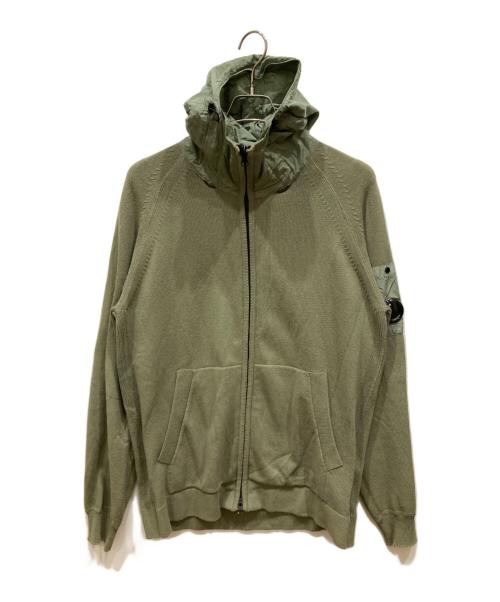 C.P COMPANY（シーピーカンパニー）C.P COMPANY (シーピーカンパニー) Cotton Mixed Hooded Knit オリーブ サイズ:SIZE 50の古着・服飾アイテム