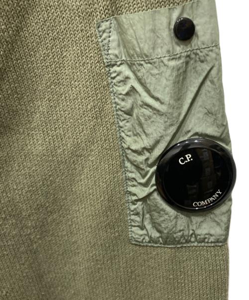 C.P COMPANY（シーピーカンパニー）C.P COMPANY (シーピーカンパニー) Cotton Mixed Hooded Knit オリーブ サイズ:SIZE 50の古着・服飾アイテム