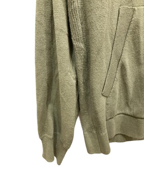 C.P COMPANY（シーピーカンパニー）C.P COMPANY (シーピーカンパニー) Cotton Mixed Hooded Knit オリーブ サイズ:SIZE 50の古着・服飾アイテム