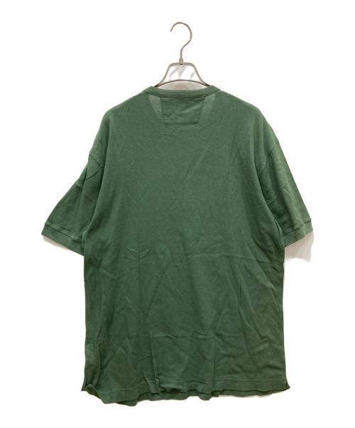 C.P COMPANY（シーピーカンパニー）C.P COMPANY (シーピーカンパニー) ロゴワッフルTシャツ グリーン サイズ:Ⅼの古着・服飾アイテム