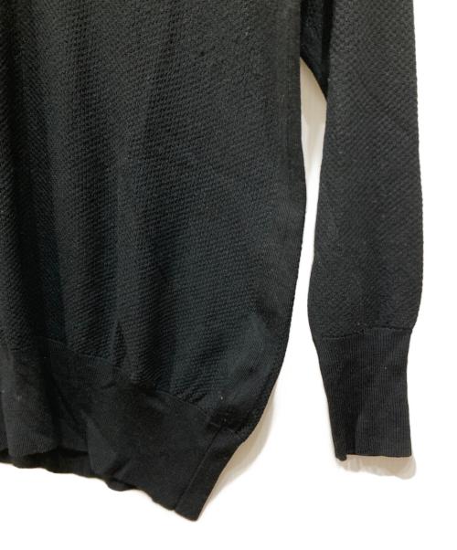 JOHN SMEDLEY（ジョンスメドレー）JOHN SMEDLEY (ジョンスメドレー) ヘンリーネックニット ブラック サイズ:Ⅼの古着・服飾アイテム