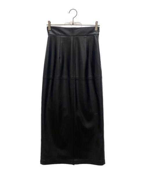 Snidel（スナイデル）Snidel (スナイデル) ストレッチレザータイトスカート ブラック サイズ:1の古着・服飾アイテム
